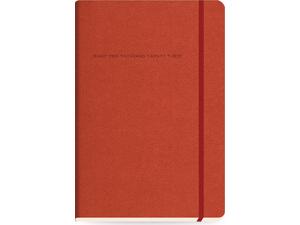 Ημερολόγιο ημερήσιο The Writing Fields Softline 2000 17x24cm 2023 με λάστιχο soft εξώφυλλο με υφή δέρματος κόκκινο